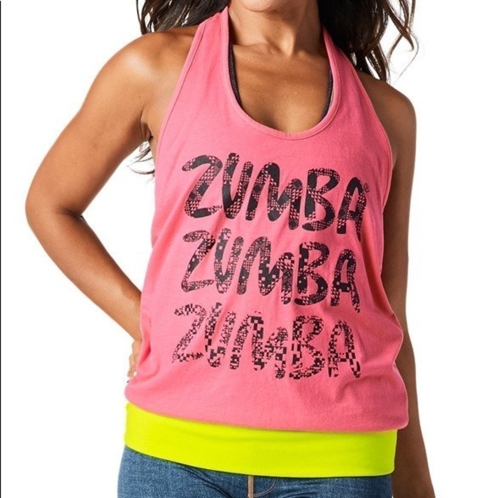 B2G1 Pre loved Zumba throwback tribe halter M/L